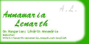 annamaria lenarth business card