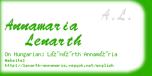 annamaria lenarth business card